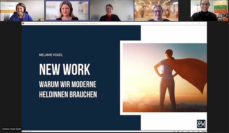 Screenshot einer Powerpoint-Präsentation zum Thema New Work